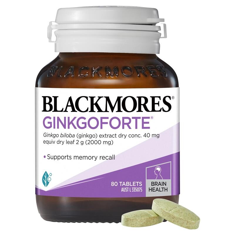 [PRE-ORDER] STRAIGHT FROM AUSTRALIA - Blackmores Ginkgoforte Memory Support 80 Tablets