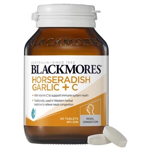 [PRE-ORDER] STRAIGHT FROM AUSTRALIA - Blackmores Horseradish Garlic + Vitamin C Immune Support 90 Tablets