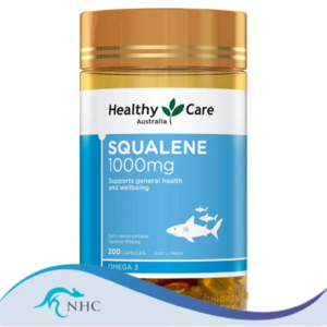 Healthy Care Squalene 1000mg 200 Capsules Exp 01/2026