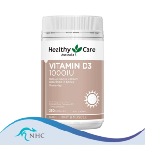 [PRE-ORDER] STRAIGHT FROM AUSTRALIA - Healthy Care Vitamin D3 1000IU 250 softgel Capsules