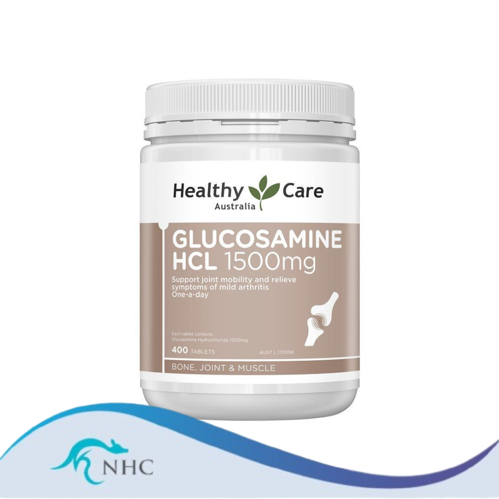 Healthy Care Glucosamine HCL 1500mg 400 Tablets Exp 02/2026