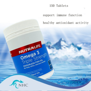 Nutra-Life Omega 3 Triple Strength Odourless 150 Capsules Exp 2026