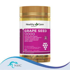 Healthy Care Grape Seed 12000 300 Capsules Exp 06/2025