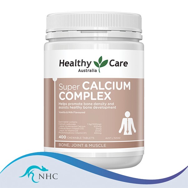 [PRE-ORDER] STRAIGHT FROM AUSTRALIA - Healthy Care Super Calcium Complex 400 Chewable Tablets