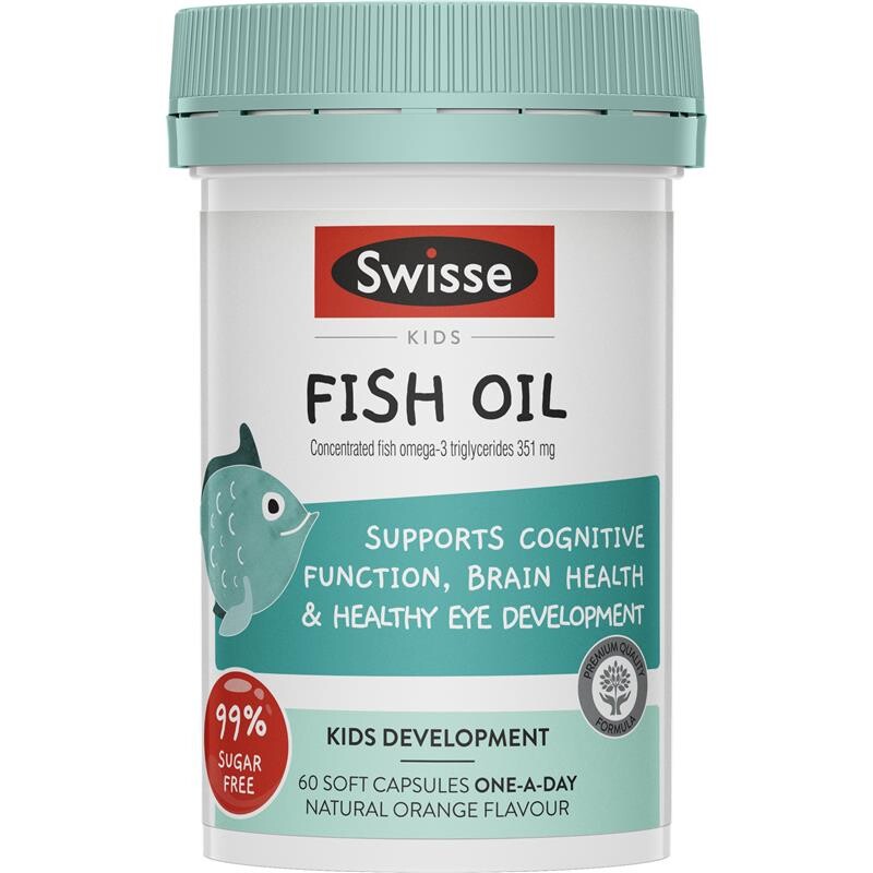 [PRE-ORDER] STRAIGHT FROM AUSTRALIA - Swisse Kids Fish Oil 60 Capsules