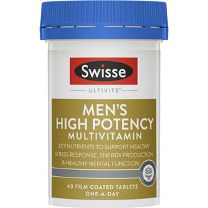 [PRE-ORDER] STRAIGHT FROM AUSTRALIA - Swisse Men's Ultivite Power Multivitamin 40 Tablets