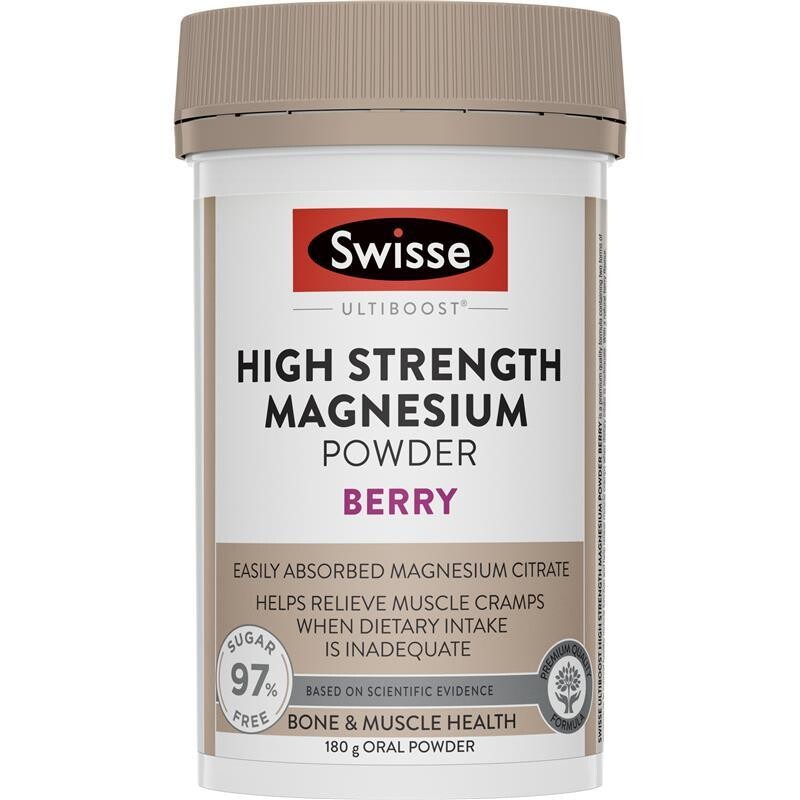 [PRE-ORDER] STRAIGHT FROM AUSTRALIA - Swisse High Strength Magnesium Powder Berry 180g