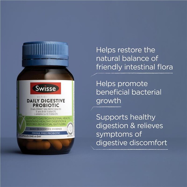 [PRE-ORDER] STRAIGHT FROM AUSTRALIA - Swisse Ultibiotic Daily Digestive Probiotic 90 Capsules