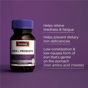 [PRE-ORDER] STRAIGHT FROM AUSTRALIA - Swisse Iron + Probiotic 30 Tablets